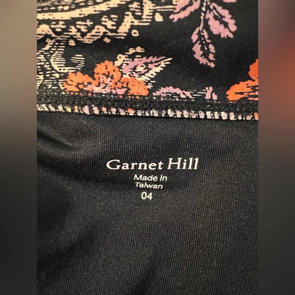 Garnet Hill‎ Floral Bathing Suit Skirt Swimsuit Top 6 Bottom Size 4 - Picture 11 of 15